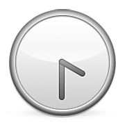 Emoji 🕟 Ore Quattro E Mezza su Apple iOS 6.0.