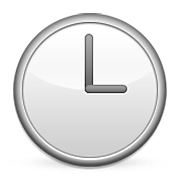 Emoji 🕒 Ore Tre su Apple iOS 6.0.