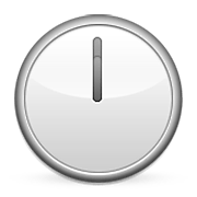 Émoji 🕛 Midi/minuit sur Apple iOS 6.0.