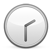 Emoji 🕝 Ore Due E Mezza su Apple iOS 6.0.