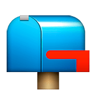 📪 Emoji geschlossener Briefkasten ohne Post Apple iOS 6.0.