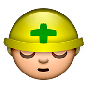 👷 Emoji Trabalhador De Construção Civil na Apple iOS 6.0.