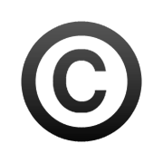 Émoji ©️ Symbole Copyright sur Apple iOS 6.0.