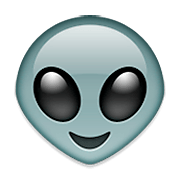Émoji 👽 Alien sur Apple iOS 6.0.