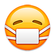 😷 Emoji Rosto Com Máscara Médica na Apple iOS 6.0.