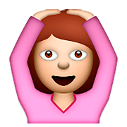 🙆 Emoji Person mit Händen auf dem Kopf Apple iOS 6.0.