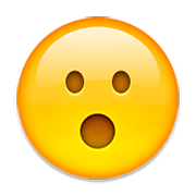 Emoji 😮 Faccina Con Bocca Aperta su Apple iOS 6.0.