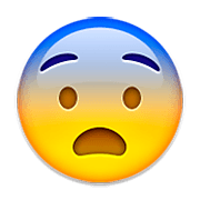 Emoji 😨 Faccina Impaurita su Apple iOS 6.0.