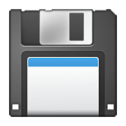 Emoji 💾 Floppy Disc su Apple iOS 6.0.