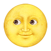 🌝 Emoji Luna Llena Con Cara en Apple iOS 6.0.