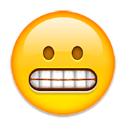 Emoji 😬 Faccina Con Smorfia su Apple iOS 6.0.
