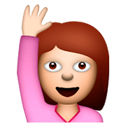 🙋 Emoji Persona Con La Mano Levantada en Apple iOS 6.0.