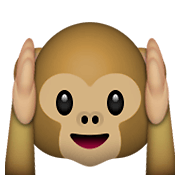 🙉 Emoji sich die Ohren zuhaltendes Affengesicht Apple iOS 6.0.
