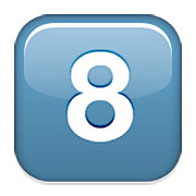 Émoji 8️⃣ Touches : 8 sur Apple iOS 6.0.