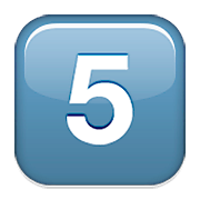 Emoji 5️⃣ Tasto: 5 su Apple iOS 6.0.
