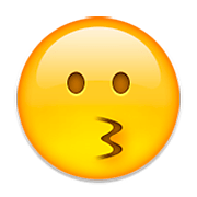 Emoji 😗 Faccina Che Bacia su Apple iOS 6.0.