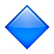 🔷 Emoji Losango Azul Grande na Apple iOS 6.0.