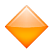 Émoji 🔶 Grand Losange Orange sur Apple iOS 6.0.