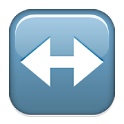 Emoji ↔️ Freccia Sinistra-destra su Apple iOS 6.0.
