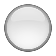 Émoji ⚪ Disque Blanc sur Apple iOS 6.0.