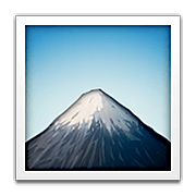 Émoji 🗻 Mont Fuji sur Apple iOS 6.0.