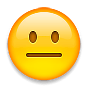😐 Emoji Cara Neutral en Apple iOS 6.0.