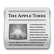 Émoji 📰 Journal sur Apple iOS 6.0.