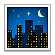 Emoji 🌃 Notte Stellata su Apple iOS 6.0.