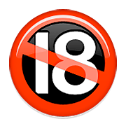 Emoji 🔞 Simbolo Di Divieto Ai Minorenni su Apple iOS 6.0.