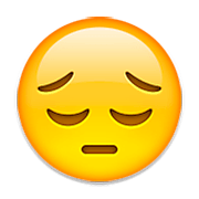 😔 Emoji Cara Desanimada en Apple iOS 6.0.