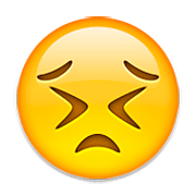 😣 Emoji Cara Desesperada en Apple iOS 6.0.