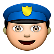 Emoji 👮 Agente Di Polizia su Apple iOS 6.0.