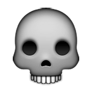 Émoji 💀 Crâne sur Apple iOS 6.0.