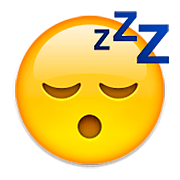 Emoji 😴 Faccina Che Dorme su Apple iOS 6.0.