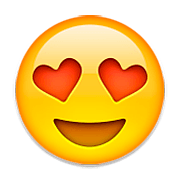Emoji 😍 Faccina Con Sorriso E Occhi A Cuore su Apple iOS 6.0.