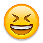 😆 Emoji grinsendes Gesicht mit zusammengekniffenen Augen Apple iOS 6.0.