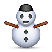 ⛄ Emoji Schneemann ohne Schneeflocken Apple iOS 6.0.