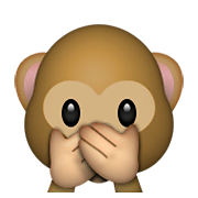 🙊 Emoji sich den Mund zuhaltendes Affengesicht Apple iOS 6.0.