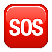 Emoji 🆘 Pulsante SOS su Apple iOS 6.0.