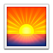 🌅 Emoji Sonnenaufgang über dem Meer Apple iOS 6.0.