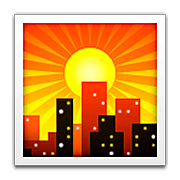 🌇 Emoji Sonnenuntergang in der Stadt Apple iOS 6.0.