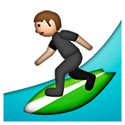 Émoji 🏄 Personne Faisant Du Surf sur Apple iOS 6.0.