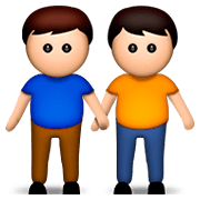 Émoji 👬 Deux Hommes Se Tenant La Main sur Apple iOS 6.0.