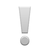Emoji ❕ Punto Esclamativo Bianco su Apple iOS 6.0.