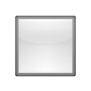 ◽ Emoji Quadrado Branco Médio Menor na Apple iOS 6.0.