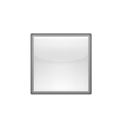 ▫️ Emoji Quadrado Branco Pequeno na Apple iOS 6.0.