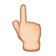 👆 Emoji Dorso Da Mão Com Dedo Indicador Apontando Para Cima na Apple iOS 6.0.