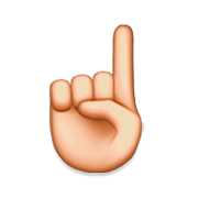 ☝️ Emoji Indicador Apontando Para Cima na Apple iOS 6.0.