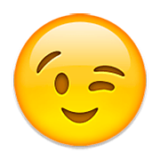 😉 Emoji Cara Guiñando El Ojo en Apple iOS 6.0.