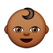 👶🏾 Emoji Baby: mitteldunkle Hautfarbe Apple iOS 8.3.